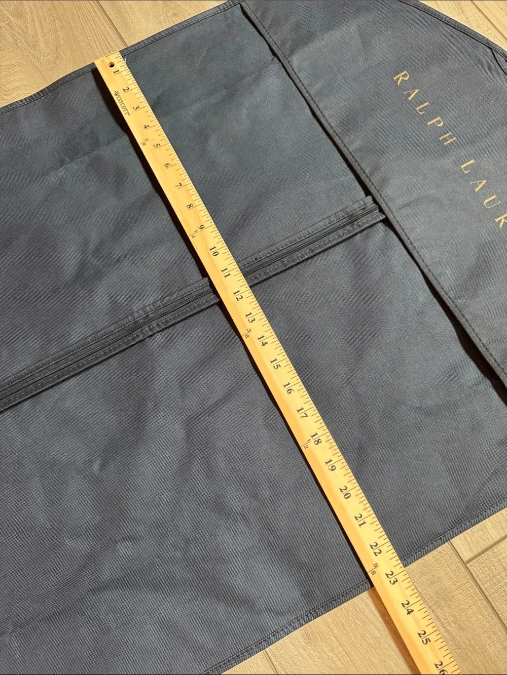 Ralph Lauren Polo Garment Bag Navy For Suit Long Gown Travel Storage 51”L X 23”W
